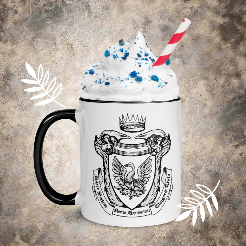  Gōshollow Manor Crest - Mug with Black Handle/Inside