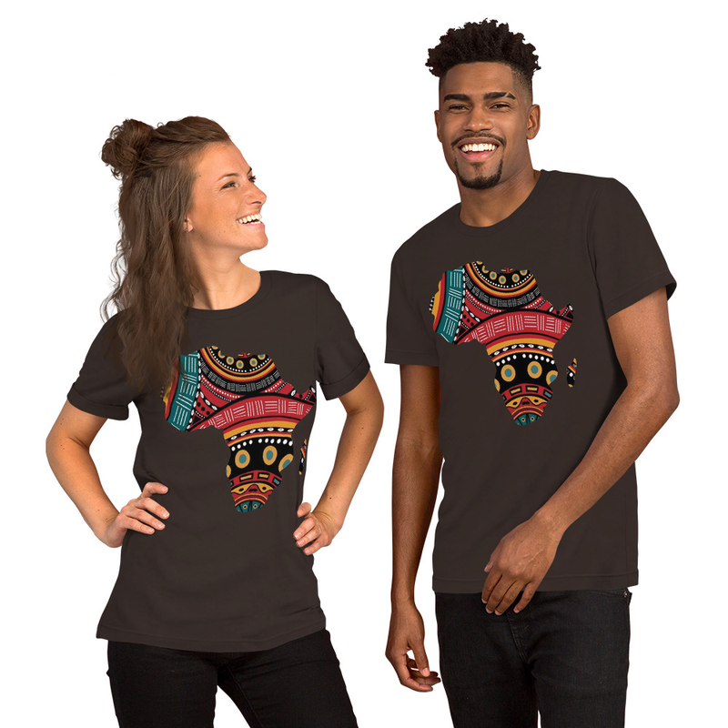 AFRIKA Unisex t-shirt – S, Brown
