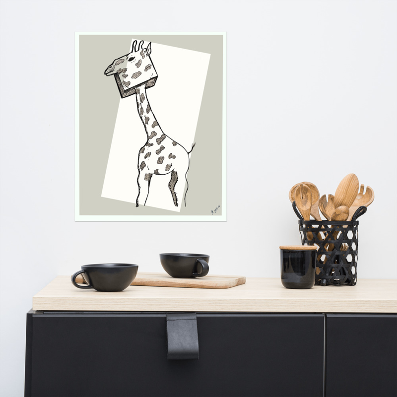 Anatomical Sketch - Square Giraffe