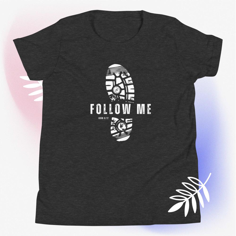 Follow Me - Youth Short Sleeve T-Shirt Darker colors