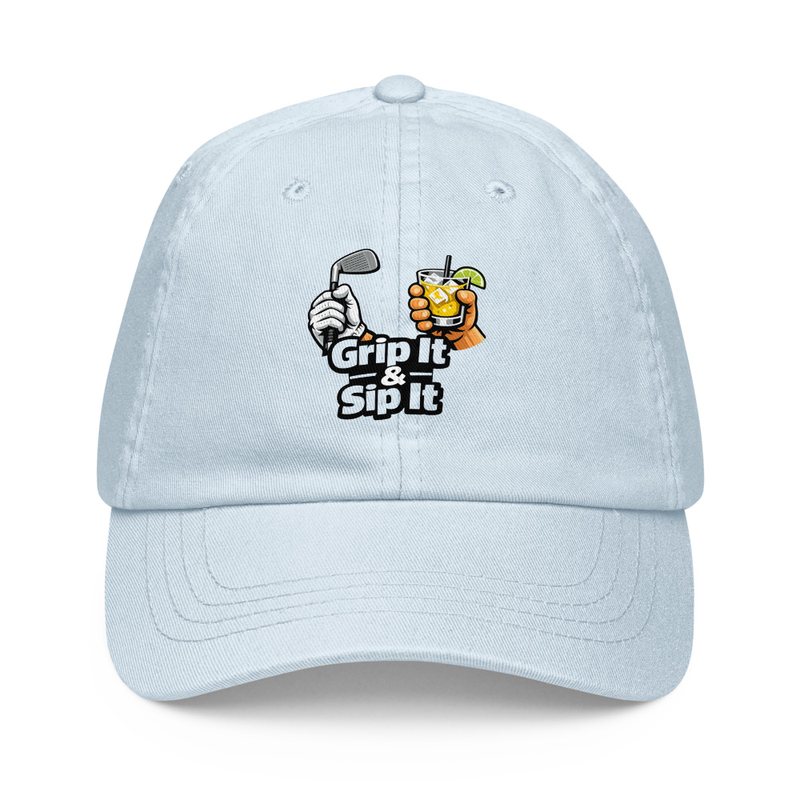 Grip it & Sip It Pastel baseball hat – One size, Pastel Blue