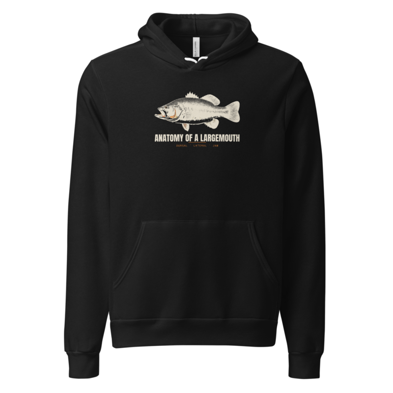 Anatomy of a Largemouth Hoodie — Kayak Fishing merch