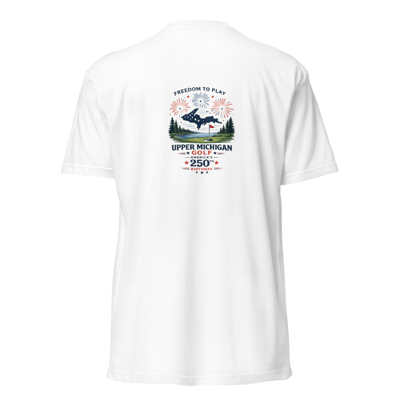 UP Golf Fireworks 250 Unisex Fitted T-Shirt - Next Level 6210
