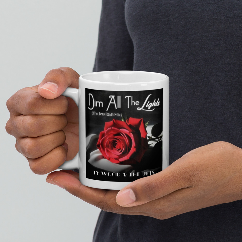Dim All the Lights (The Jets R&B Mix) White Mug