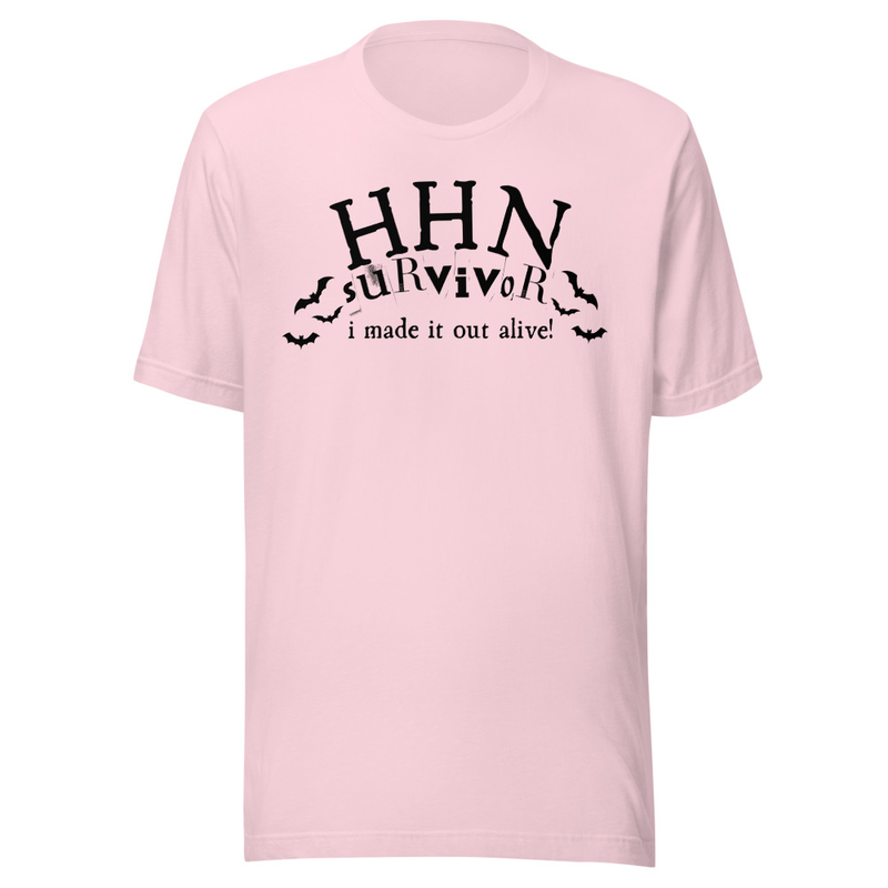 Horror Survivor Tee – M, Soft Pink