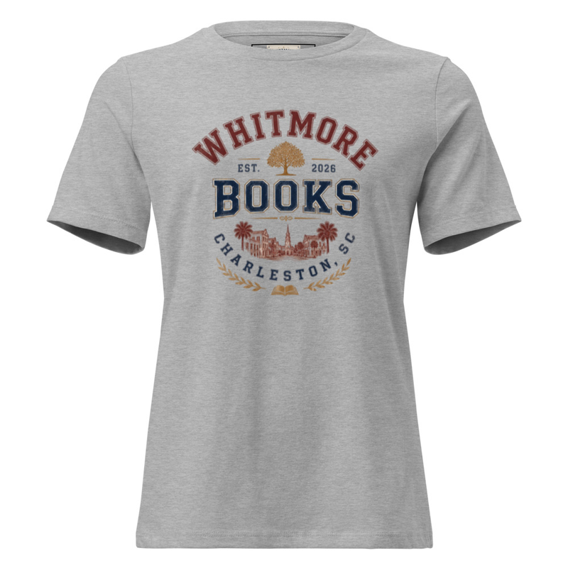 Whitmore Books Women's Relaxed T-Shirt – XL, Athletic Heather