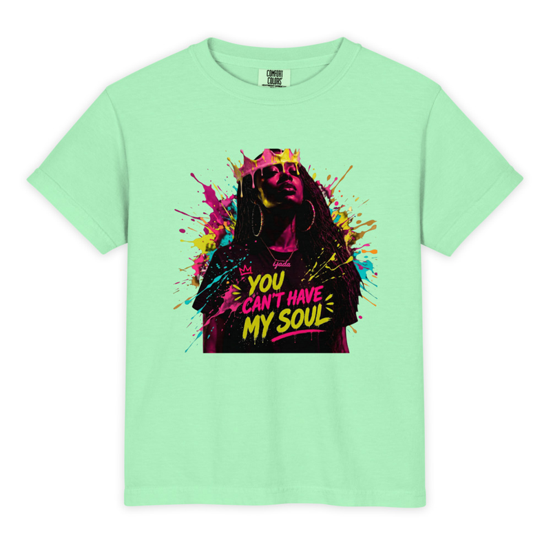 Youth Garment-Dyed Heavyweight "You Can't Have My Soul ijada Portrait" T-Shirt - Comfort Colors 9018