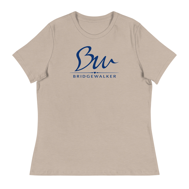 BridgeWalker Women’s Relaxed Tee; Own Asphalt Edition – M, Heather Stone