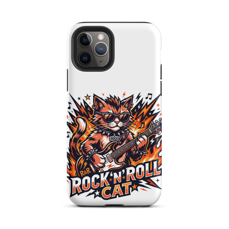 Tough Case for iPhone®: Rock N Roll Cat – iPhone 11 Pro, Matte