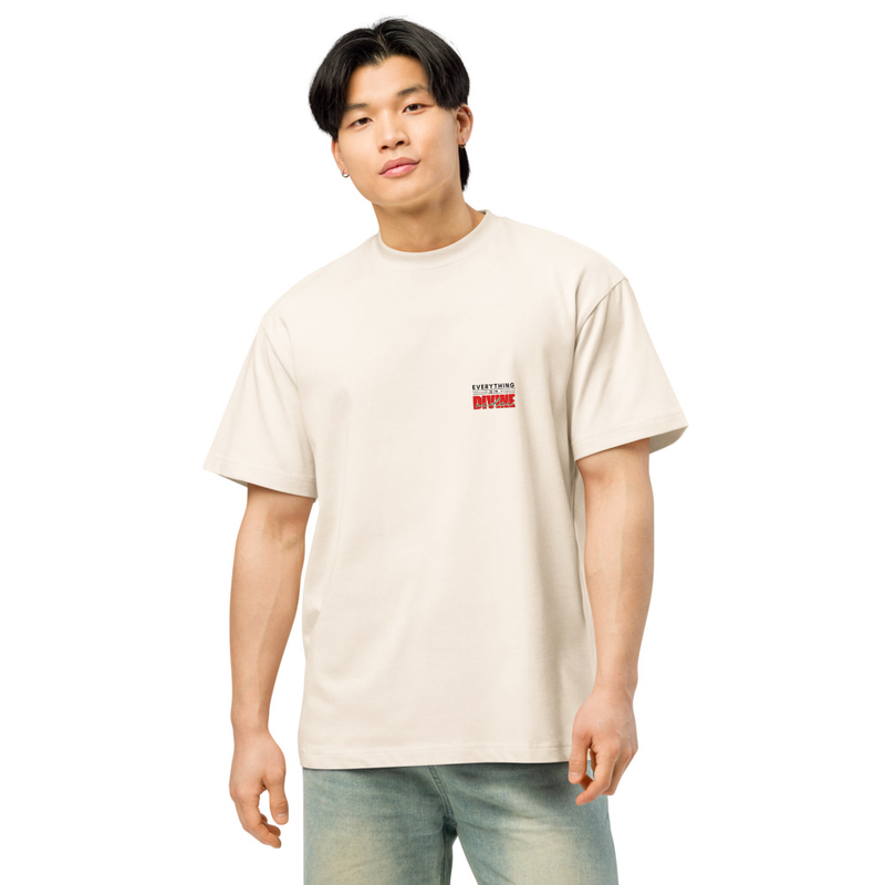 DIVINE ORDER box tee – XL, Vintage White