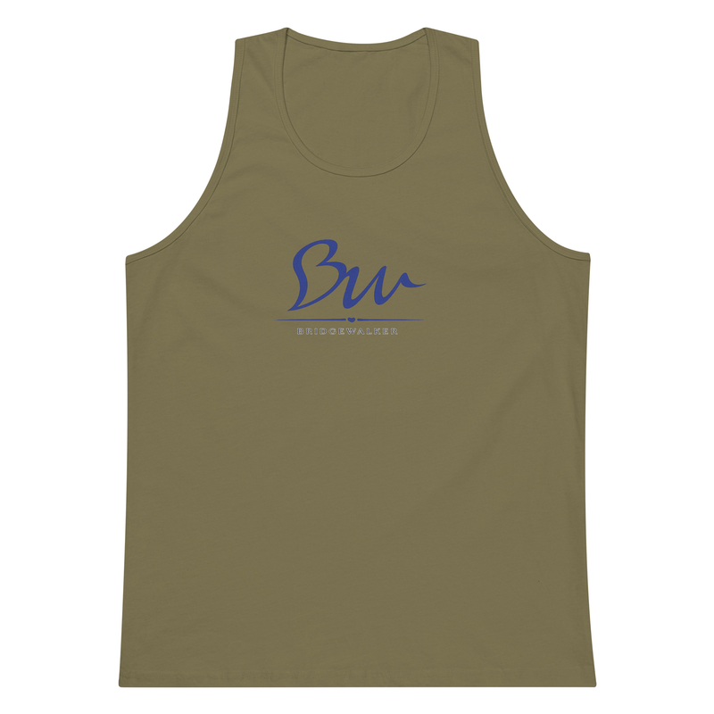 BridgeWalker Unisex Premium Tank Top - Own Asphalt Edition – 2XL, Military Green