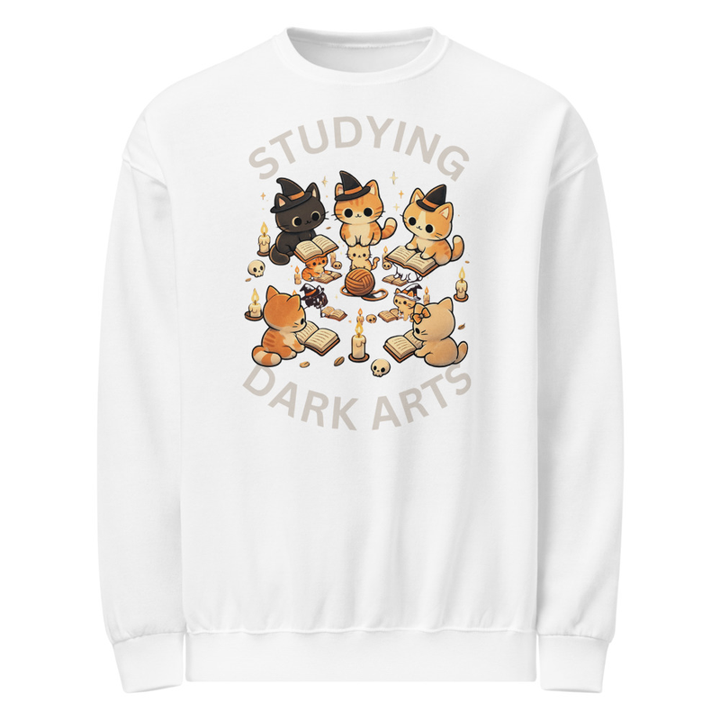 Studying Dark Arts Cat Lovers Crew neck sweatshirt