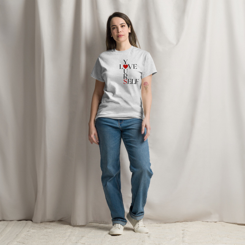 Love Yourself Women's classic tee – S, Ash