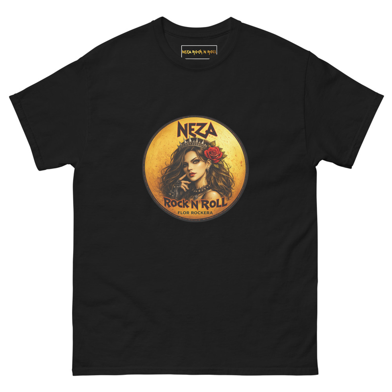 Woman T-Shirt NezaRock - Flor Rockera Original