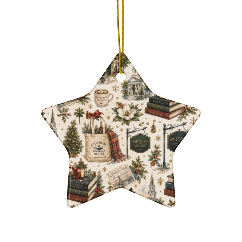 Whitmore Books Ceramic ornament