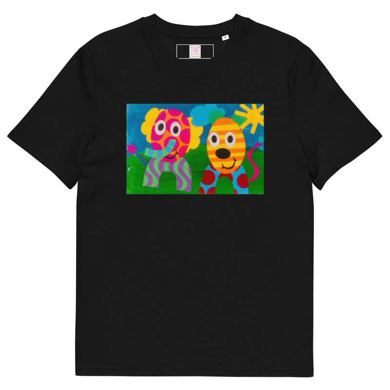 The Elephant & Cheetah - Unisex Organic Cotton Tee