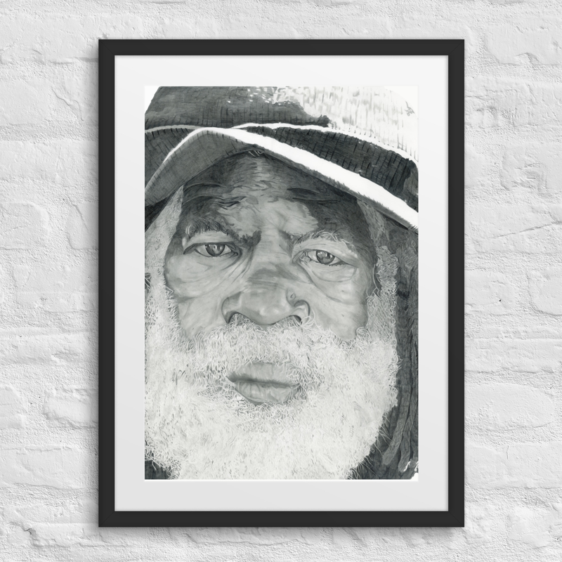 Under the Bridge Framed Print – 18″×24″, Black