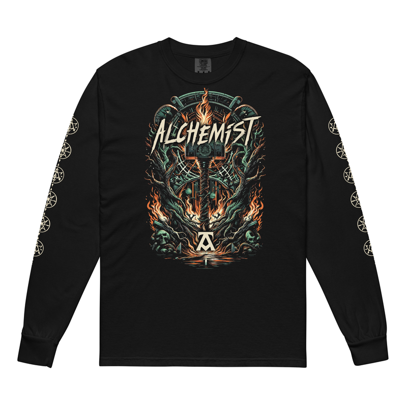 Flaming Hammer heavyweight long-sleeve shirt