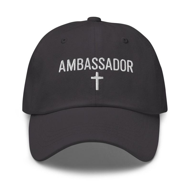 Ambassador Christian Dad hat – One size, Dark Grey