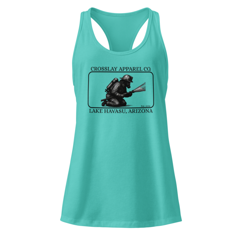Women's Nozzleman Racerback [womens][tank] — Tahiti Blue