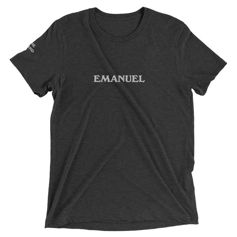 Short sleeve Emanuel t-shirt with embroid text