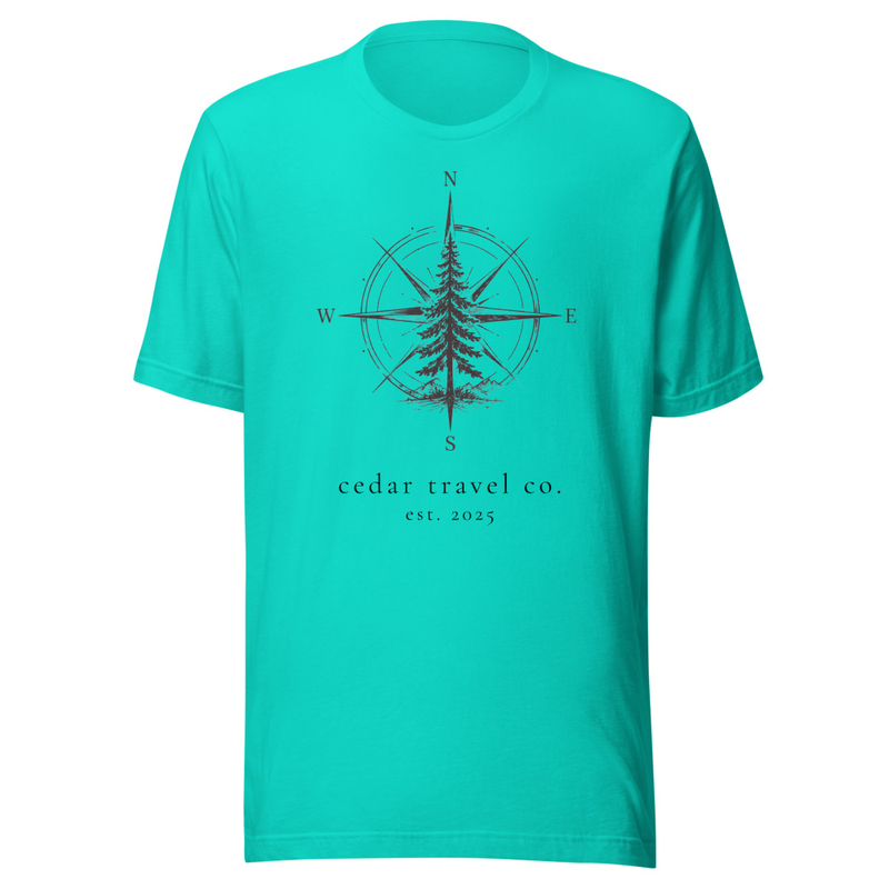 Cedar Compass Tee – 2XL, Teal
