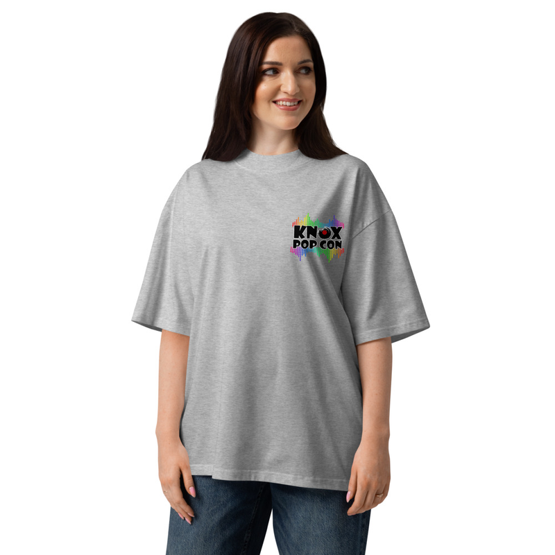 Knox Pop Con Logo Unisex organic oversized high neck t-shirt