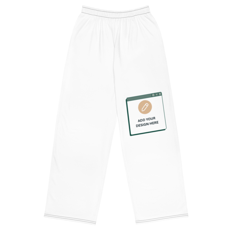 All-over print unisex wide-leg pants