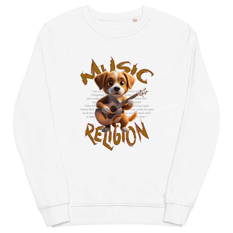 Music Religion Unisex organic sweatshirt