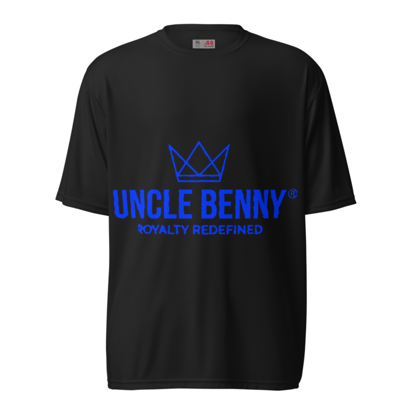 Uncle Benny ® Performance Crew Neck Tee Neon Blue EST. 2020
