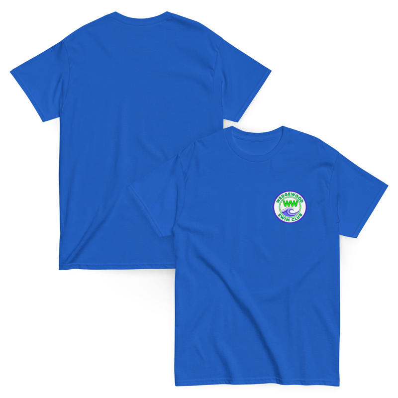 Unisex classic tee small logo – 2XL, Royal