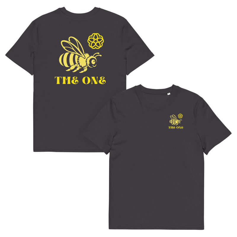 Bee The One Organic Cotton T-Shirt – S, Anthracite