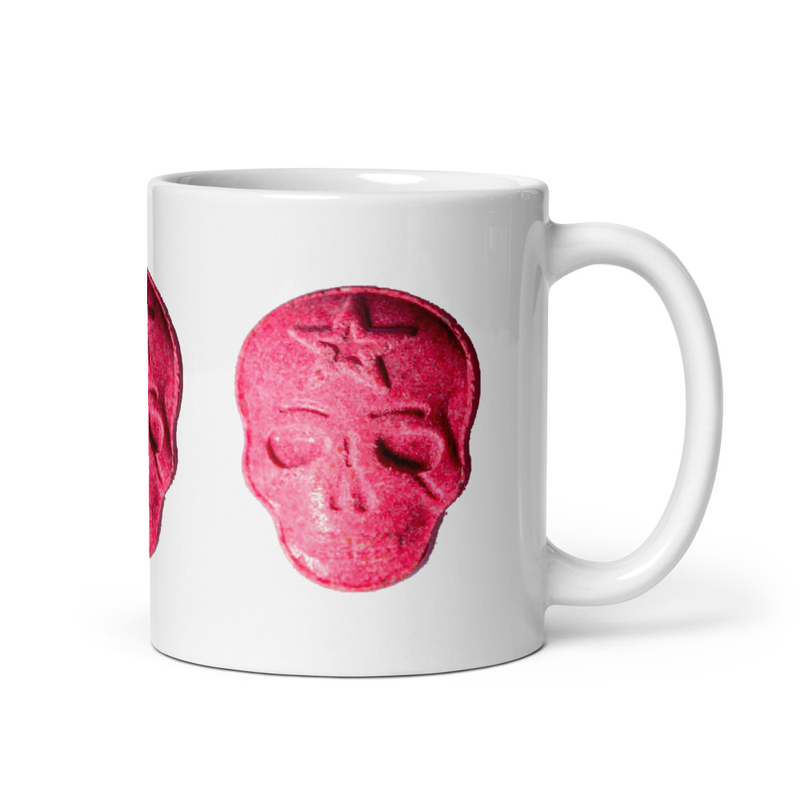 Skull White glossy mug
