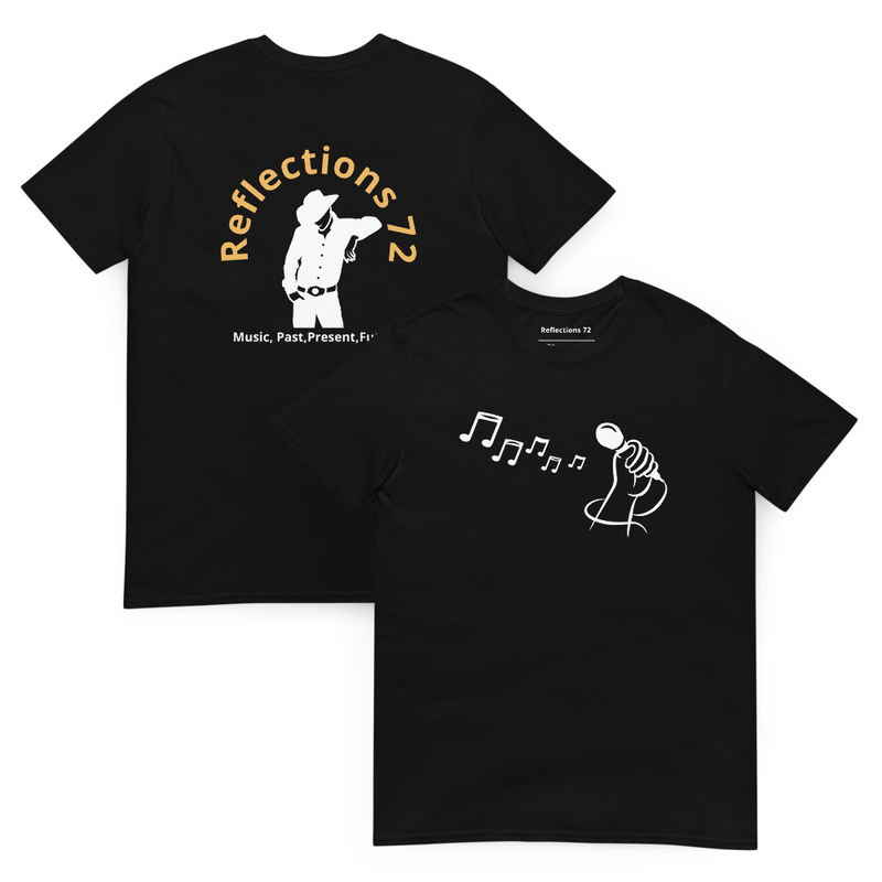 Short-Sleeve Unisex T-Shirt Reflections back /notes front
