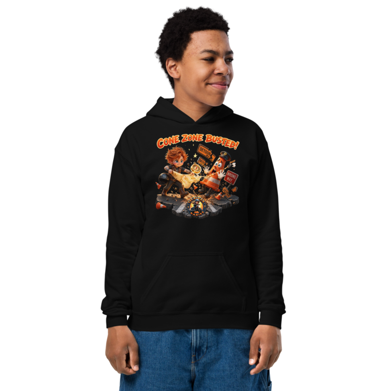 Cone Zone Busted Kids Hoodie