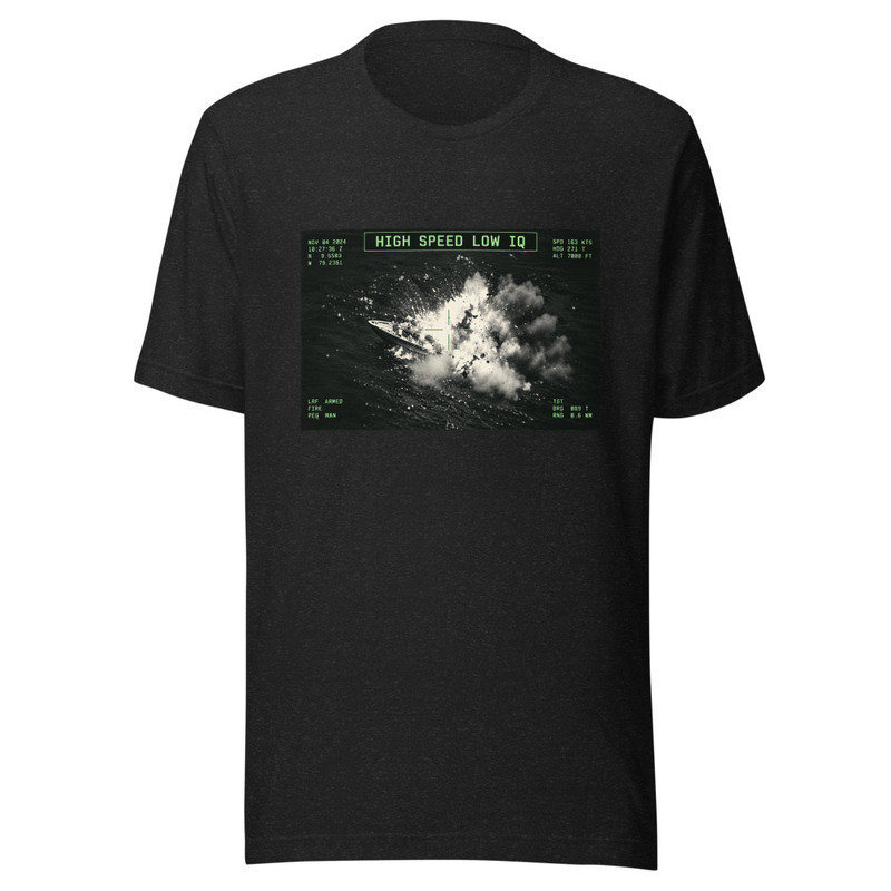 High Speed Low IQ Unisex T-Shirt — Black Heather