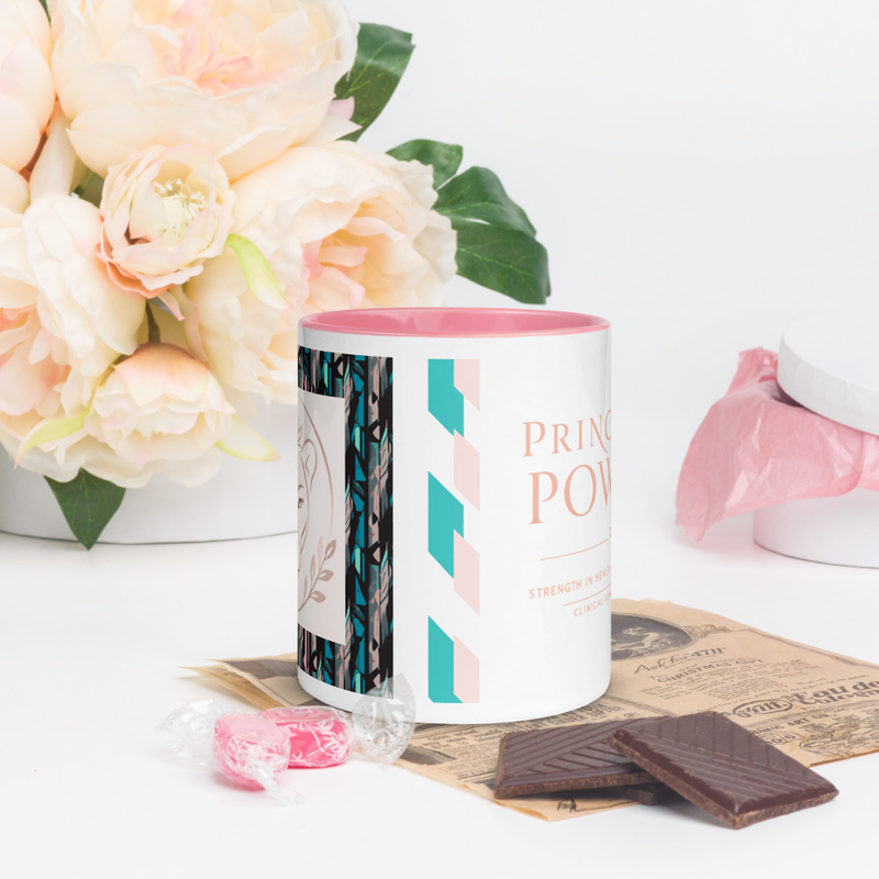 PowHer Mug with Color Inside – 11 oz, Pink