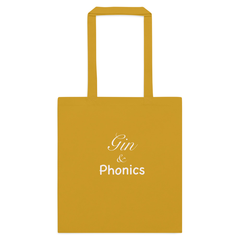 Cotton colour tote bag - Gin & Phonics – One size, Mustard