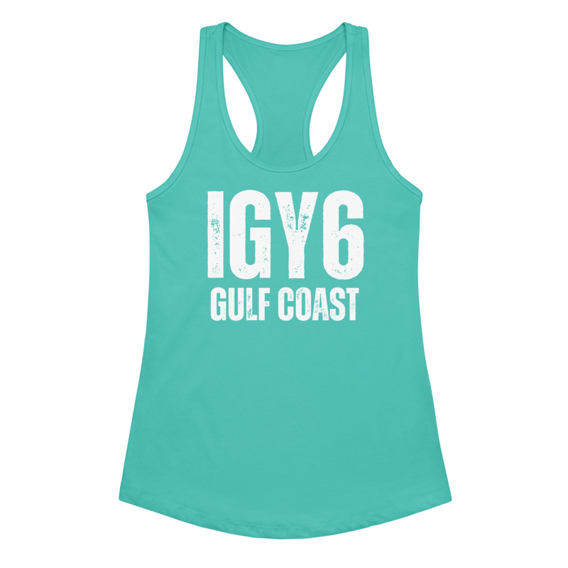 Women’s Racerback Tank – XL, Tahiti Blue