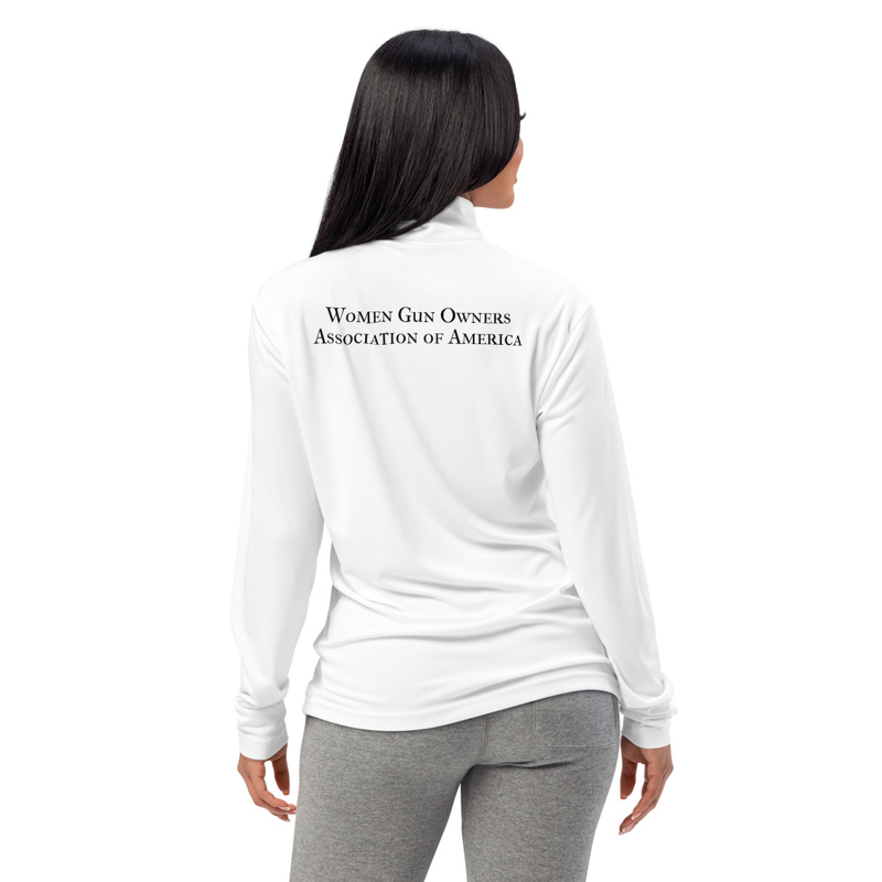 Lightweight quarter-zip WGOAA pullover – XS, White
