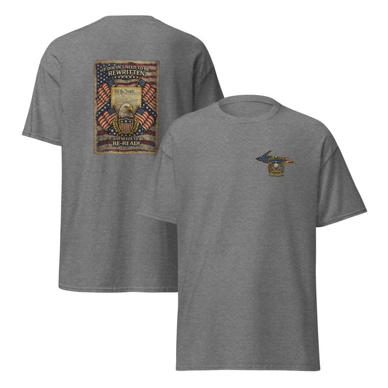 Constitution 250 Unisex classic tee – S, Graphite Heather