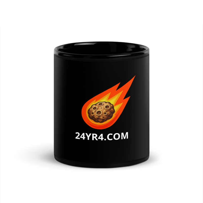 2024 YR4 Black Glossy Mug