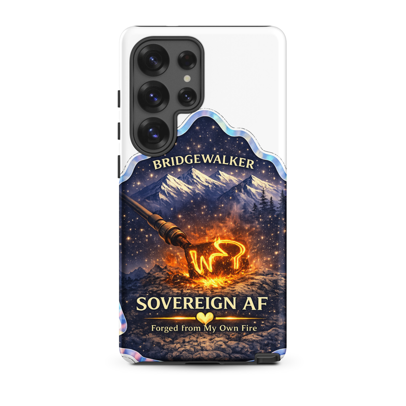 "Sovereign AF – Forged from My Own Fire" Tough case for Samsung® – Samsung Galaxy S25 Ultra, Matte