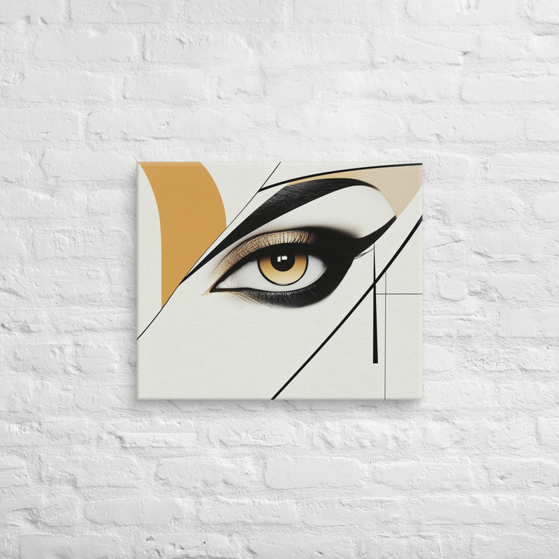 Abstract Eyeliner | Wall Art on Canvas