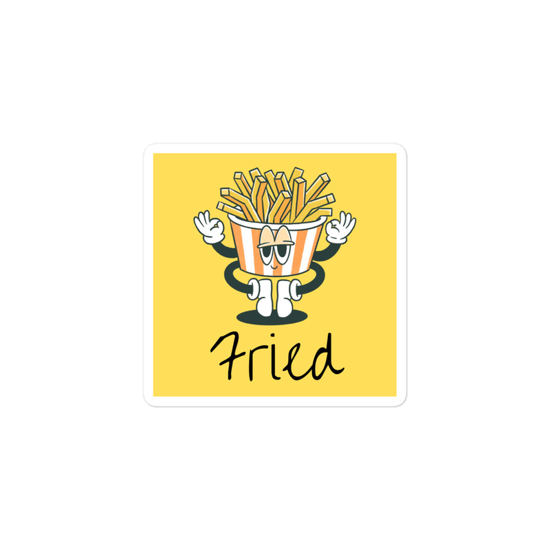 Fried 3-inch Sticker — Eat Sleep Potato