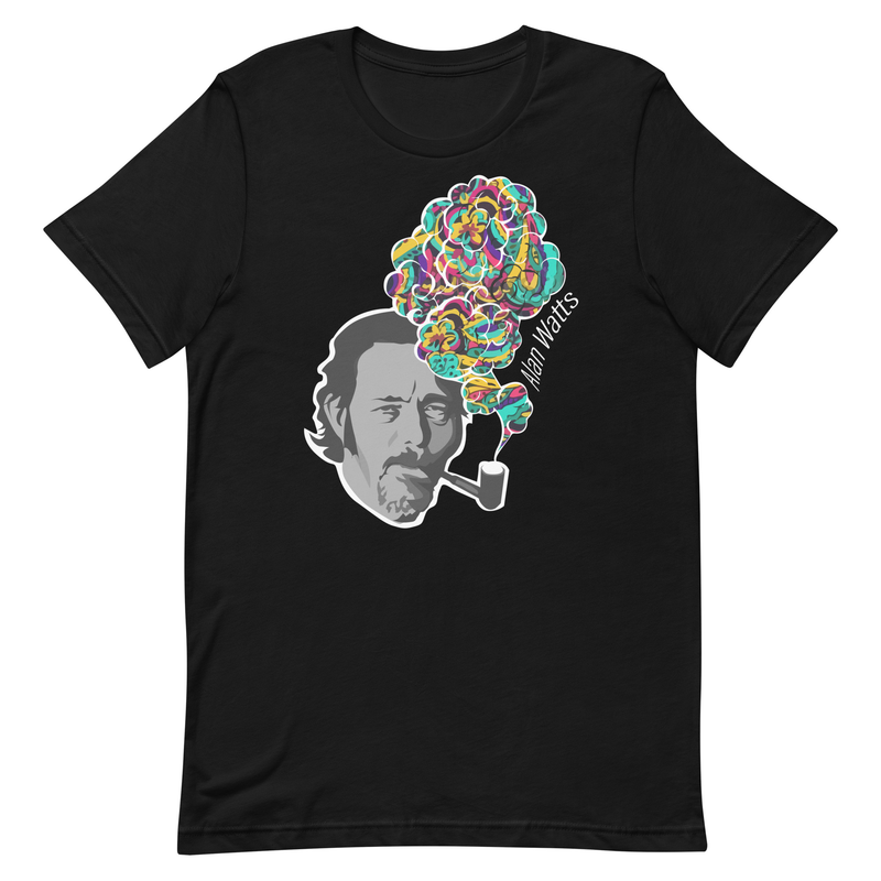 Alan Watts - Colorful Smoke - Zen Buddhism Unisex t-shirt