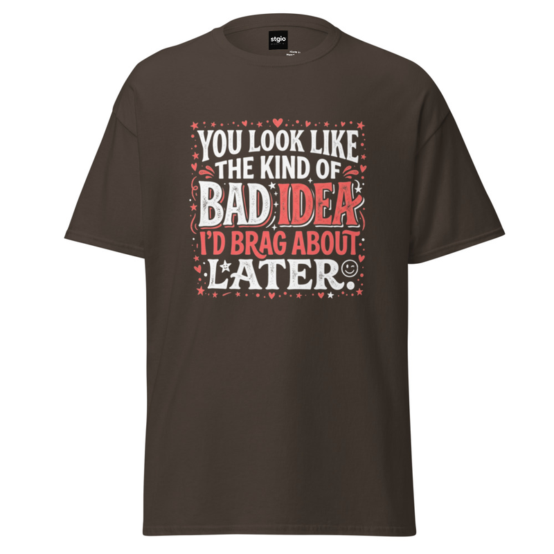 Bad Idea Unisex classic tee – XL, Dark Chocolate