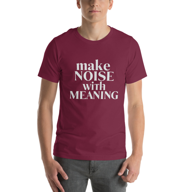 Make Noise With Meaning - Midnight Tone – L, Maroon