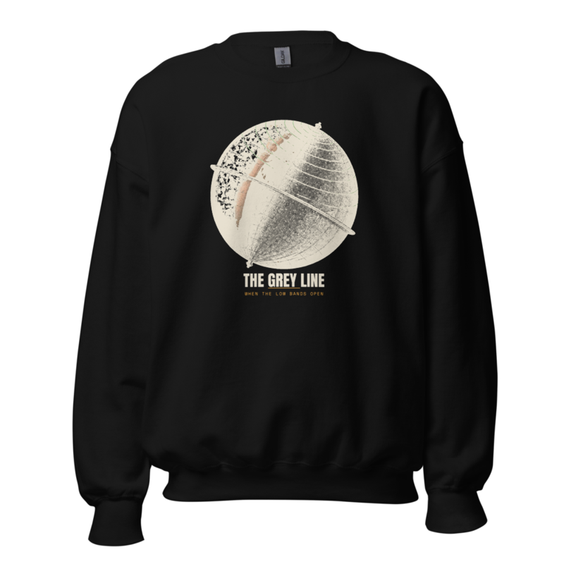 The Grey Line Crewneck — Amateur Radio merch