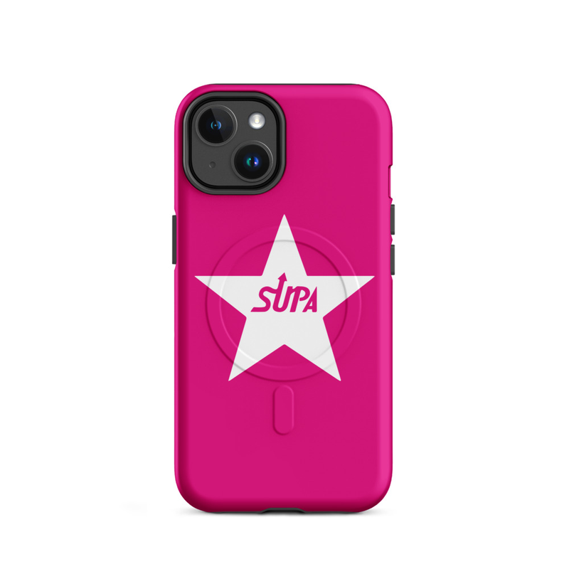 SUPA White Logo MagSafe® tough case for iPhone®
